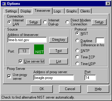 protocol, proxy server and port numbers