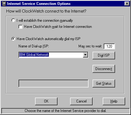 Auto-ISP connection or use LAN