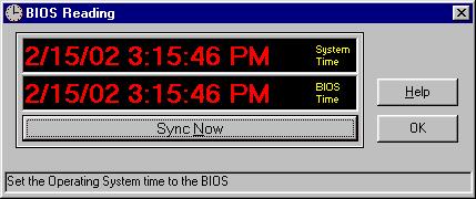 there is direct access to the BIOS clock in ClockWatch