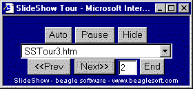 Web based navigation window